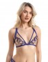 Jolidon S2372B, Γυναικείο Σουτιέν bralette  που κουμπώνει μπροστά, χωρίς μπανέλα,  ΜΠΛΕ ΡΟΥΑ